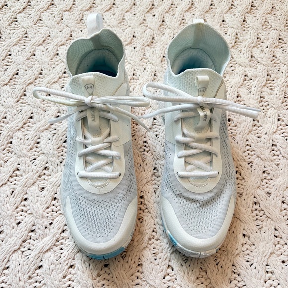 Under Armour Women’s Glory 2 Turf Shoes - Blue & White Under Armour Shoes - Picture 2 of 9